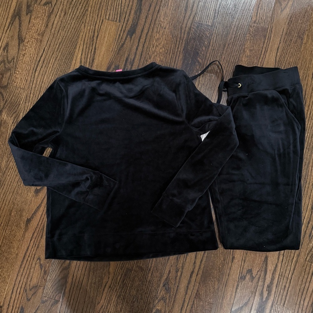 Lilly Pulitzer Black Velvet Everyday Track Set - Picture 10 of 10
